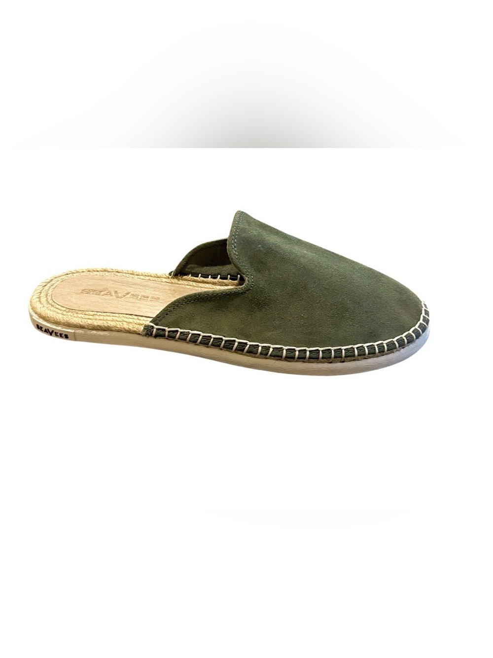 SeaVees Women’s Green Moss Ocean Park Suede Slip On Mules - Picture 3 of 8